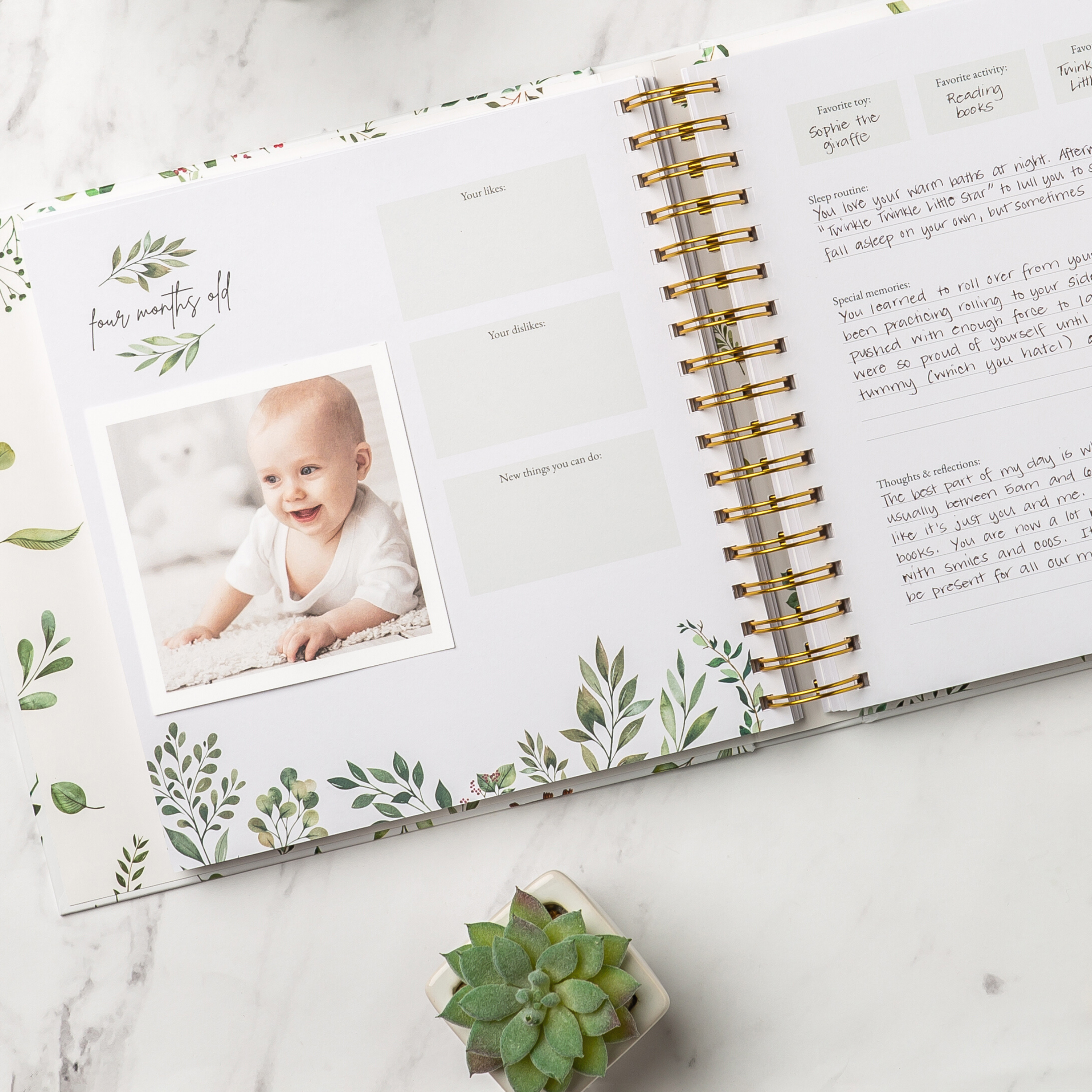 Keepsake Baby Memory Book – Ziri & Zane